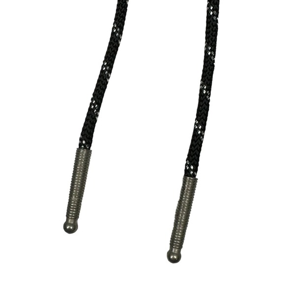 Boho Western Moose Bolo Tie Black Silver Necklace Accessory Cowboy Rodeo - Picture 5 of 7